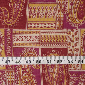 Precut 0.50 meters -Kalamkari Screen Printed Cotton Fabric