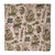 Green and Off white Screen Printed Kalamkari Cotton Fabric with Human Figures and Animal print