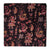 Black and Red Screen Printed Kalamkari Cotton Fabric with Human Figures and Animal print