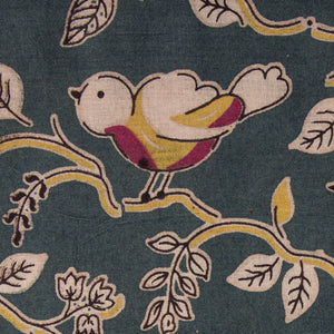 Precut 1 meter -Kalamkari Screen Printed Cotton Fabric