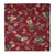Red Screen Printed Kalamkari Cotton Fabric with Bird print