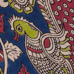 Precut 1 meter -Kalamkari Screen Printed Cotton Fabric