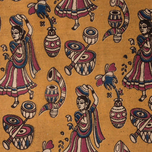 Precut 0.5 meters -Kalamkari Screen Printed Cotton Fabric