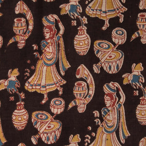 Precut 0.5 meters -Kalamkari Screen Printed Cotton Fabric