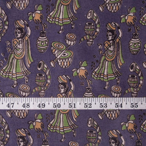 Precut 1 meter -Kalamkari Screen Printed Cotton Fabric