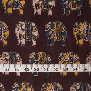 Precut 1 meter -Kalamkari Screen Printed Cotton Fabric