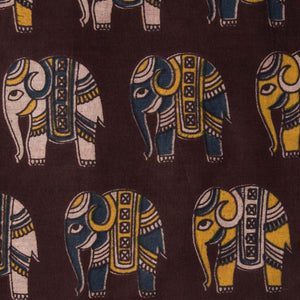 Precut 1 meter -Kalamkari Screen Printed Cotton Fabric