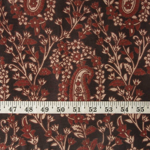 Precut 0.75 meters -Kalamkari Screen Printed Cotton Fabric