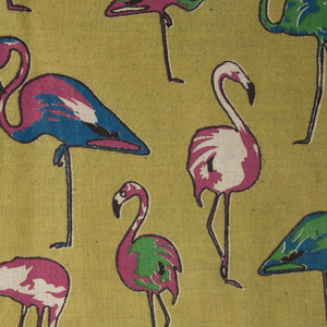 Precut 1 meters -Kalamkari Screen Printed Cotton Fabric