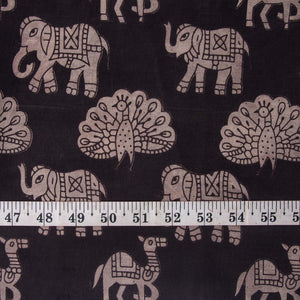 Precut 0.25 meters -Kalamkari Screen Printed Cotton Fabric