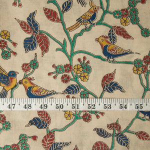 Precut 0.5 meters -Kalamkari Screen Printed Cotton Fabric