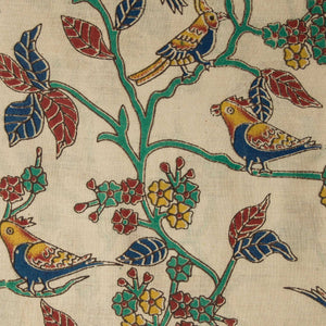Precut 0.5 meters -Kalamkari Screen Printed Cotton Fabric