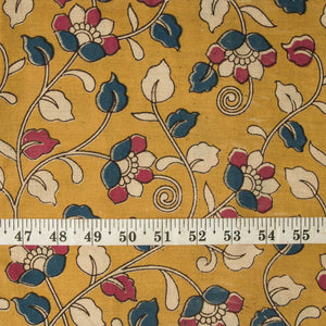 Precut 0.75 meters -Kalamkari Screen Printed Cotton Fabric