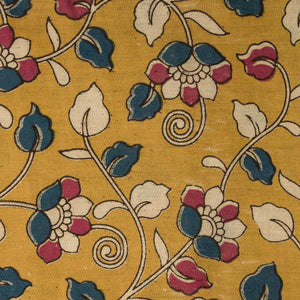 Precut 1 meter -Kalamkari Screen Printed Cotton Fabric