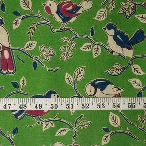 Precut 0.75 meters -Kalamkari Screen Printed Cotton Fabric