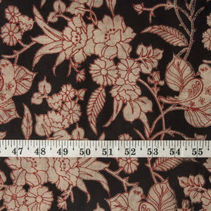 Precut 0.25 meters -Kalamkari Screen Printed Cotton Fabric