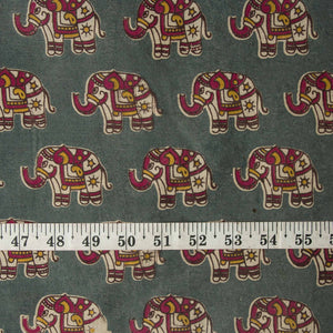 Precut 0.75 meters -Kalamkari Screen Printed Cotton Fabric