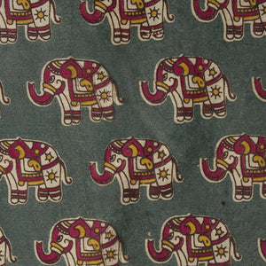 Precut 0.75 meters -Kalamkari Screen Printed Cotton Fabric