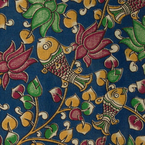 Precut 1 meter -Kalamkari Screen Printed Cotton Fabric