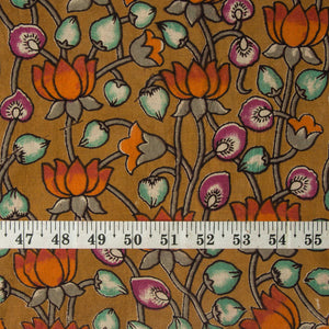 Precut 1 meter -Kalamkari Screen Printed Cotton Fabric