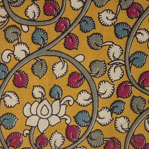 Precut 0.5 meters -Kalamkari Screen Printed Cotton Fabric