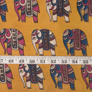 Precut 0.75 meters -Kalamkari Screen Printed Cotton Fabric