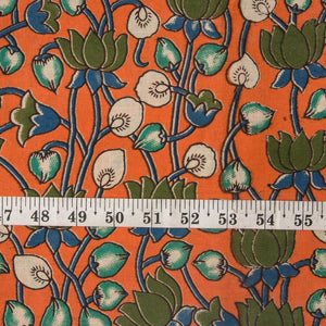 Precut 0.25 meters -Kalamkari Screen Printed Cotton Fabric