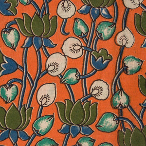 Precut 0.25 meters -Kalamkari Screen Printed Cotton Fabric