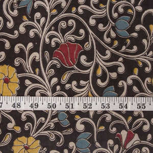 Precut 0.50 meters -Kalamkari Screen Printed Cotton Fabric