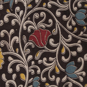 Precut 0.50 meters -Kalamkari Screen Printed Cotton Fabric