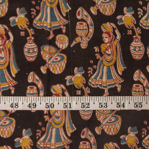 Precut 0.50 meters -Kalamkari Screen Printed Cotton Fabric