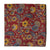 Red and yellow Kalamkari Screen Printed Cotton Fabric with floral design