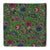 Green and pink Kalamkari Screen Printed Cotton Fabric with floral design