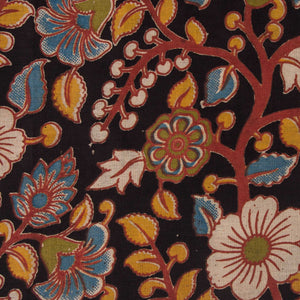 Precut 1 meter -Kalamkari Screen Printed Cotton Fabric