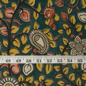 Precut 1 meters -Kalamkari Screen Printed Cotton Fabric