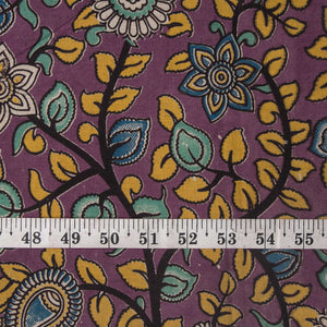 Precut 1 meters -Kalamkari Screen Printed Cotton Fabric