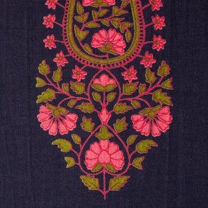 Precut 0.75 meter - Blue Printed Cotton Fabric
