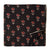 Black and Maroon Printed Cotton Fabric with floral print