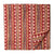Red and yellow Printed Cotton Fabric with abstract prints