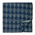 Blue and white Printed cotton fabric with floral design