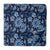 Blue Printed cotton fabric with floral design