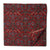 Red and Blue Printed cotton fabric with floral design