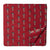 Red and grey Printed cotton fabric with floral design
