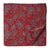 Red and Blue Printed cotton fabric with floral design