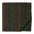 Green and red Printed cotton fabric with  abstract design