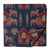Blue and Maroon Printed Cotton Fabric with Bull print