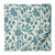 Blue and off white Printed Cotton Fabric with floral design