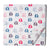 Multicolour Printed cotton fabric with elephant print