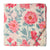 Red and off white Screen Printed Pure cotton fabric with floral design