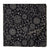 Black and White Pure Cotton Screen Printed Fabric with floral print
